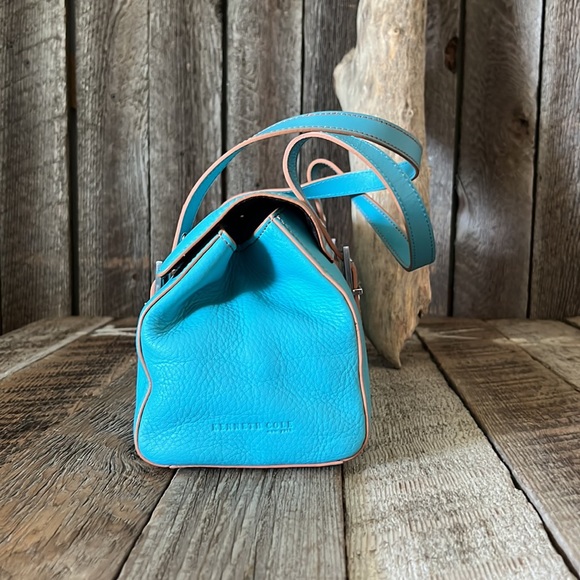 Kenneth Cole Turquoise Leather Handbag - Picture 5 of 12